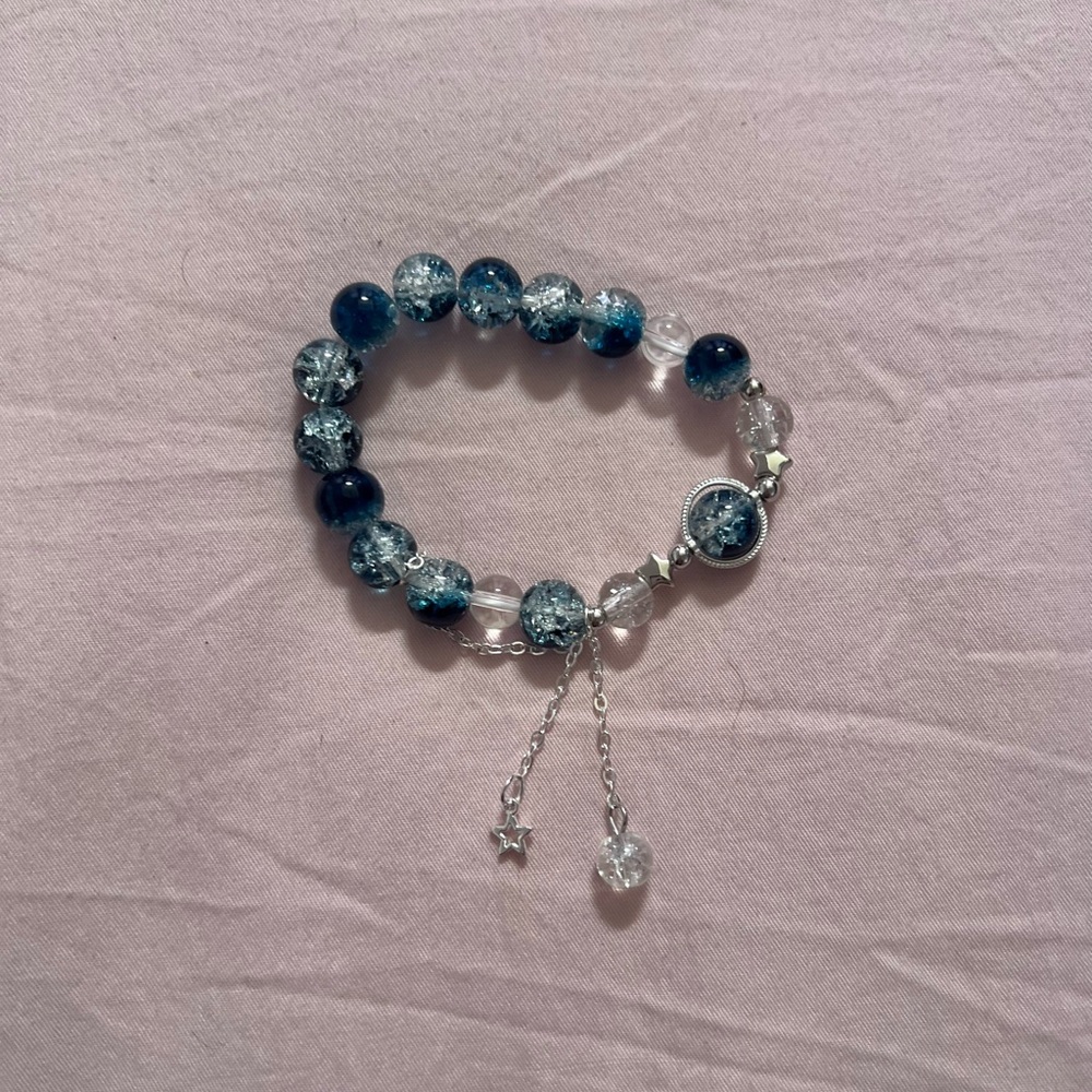 Elegant Blue and Silver Bracelet